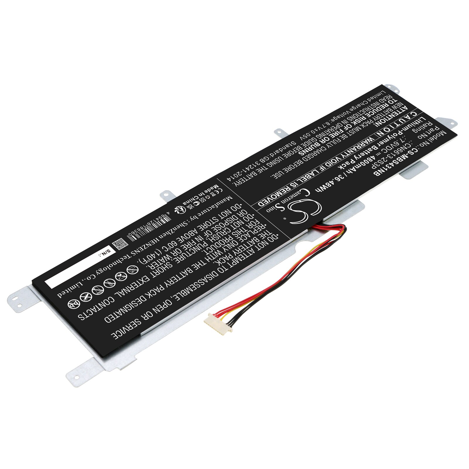 Batteri till Notebook, Bärbar dator för Maibenben MaiBook S431