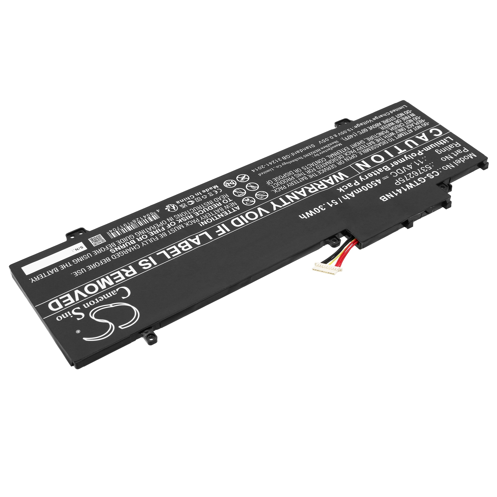Batteri till Notebook, Bärbar dator för Gateway GWTN156-7BK, GWTN141-2BL, GWTN141-4bk m.fl.