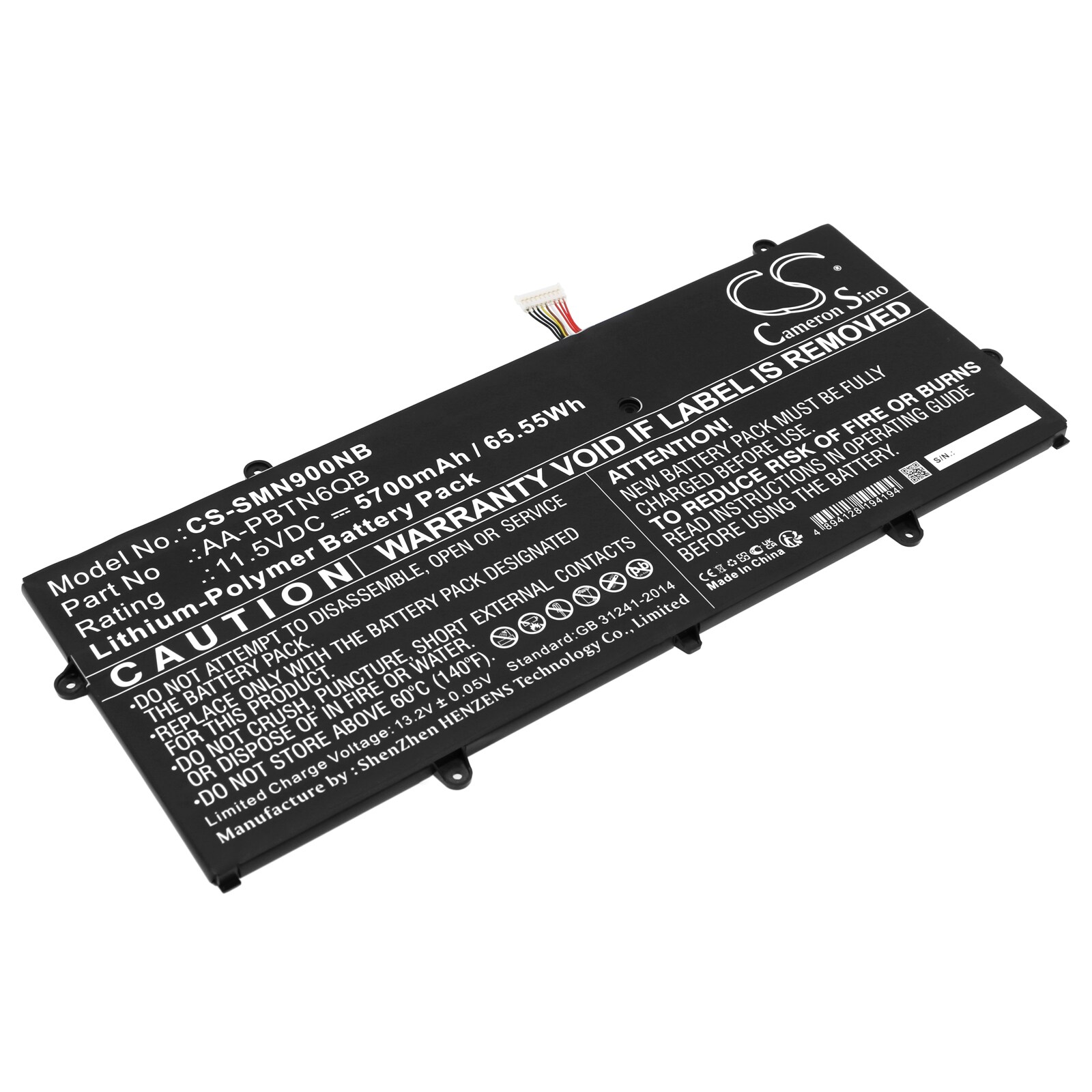 Batteri till Notebook, Bärbar dator för Samsung NP900X5N-K07HK, NT900X5N-K29S m.fl.