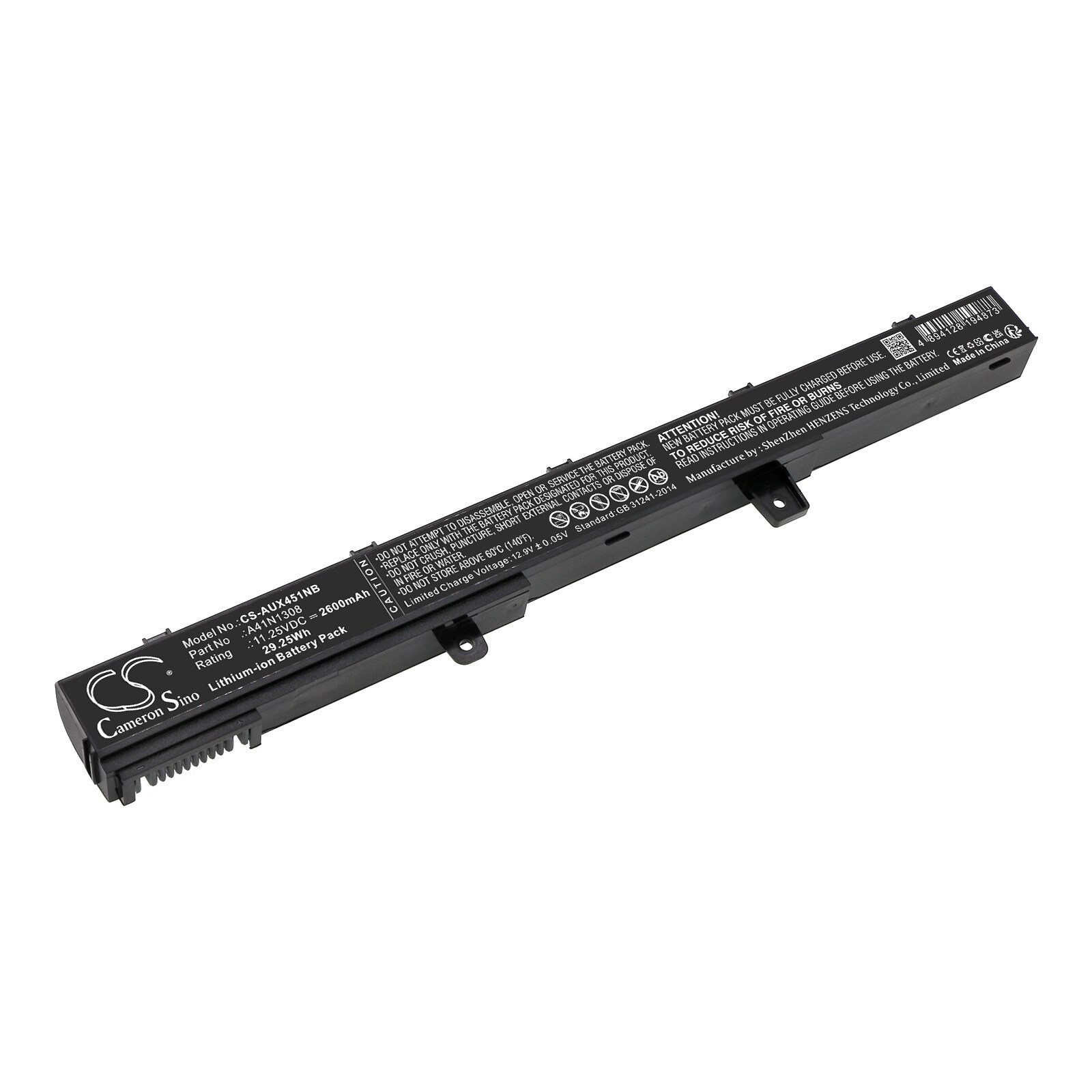 Batteri till Notebook, Bärbar dator för Asus X551C, X551CA, X551CA-0051A2117U m.fl.