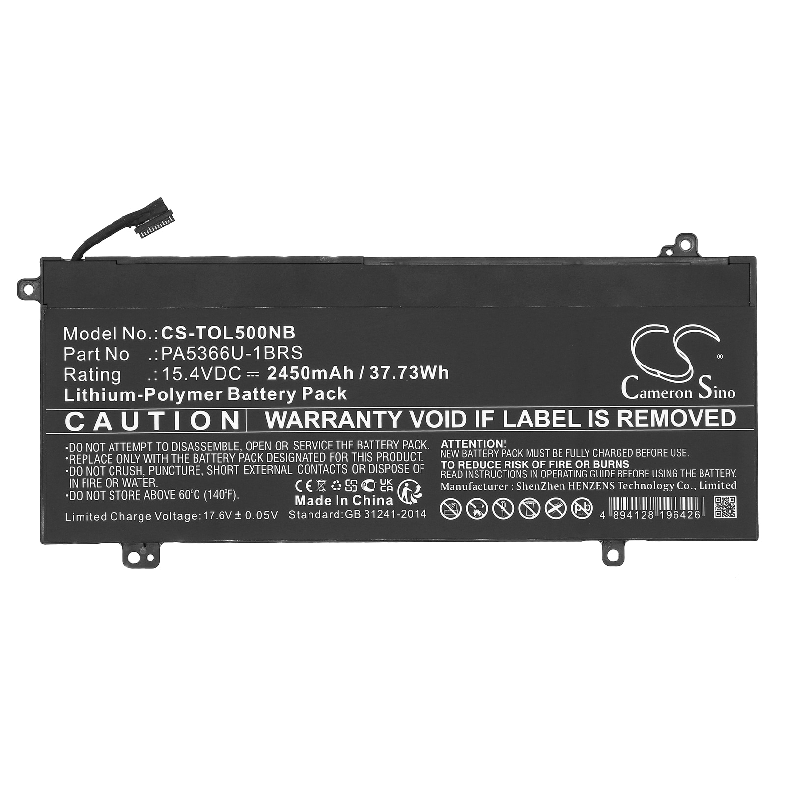 Batteri till Notebook, Bärbar dator för Toshiba Dynabook Satellite Pro L50 m.fl.