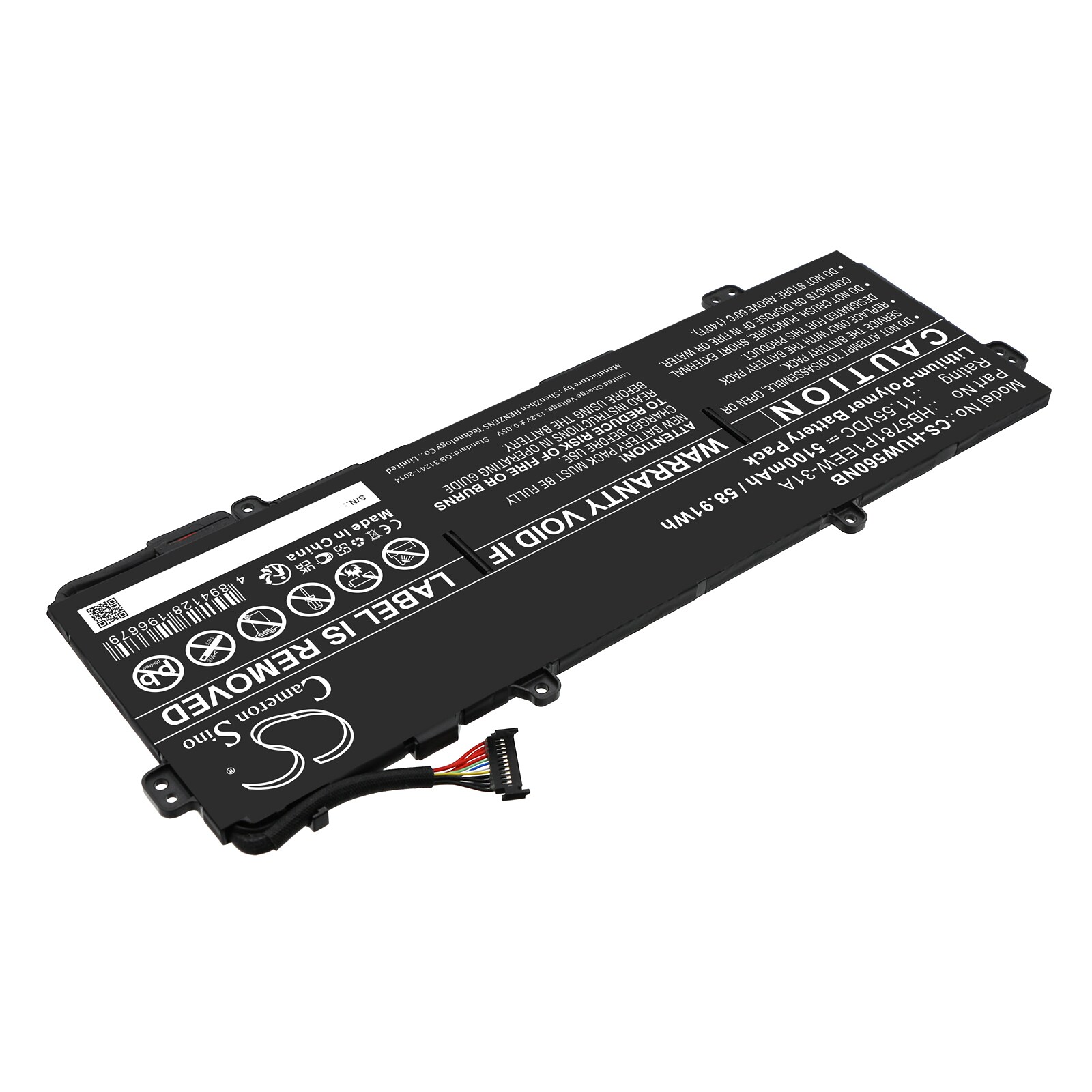 Batteri till Notebook, Bärbar dator för Huawei MateBook 13S I5 11300H m.fl.