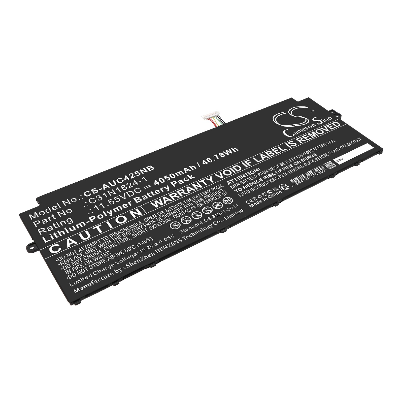 Batteri till Notebook, Bärbar dator för Asus Chromebook C425TA-H50041 m.fl.