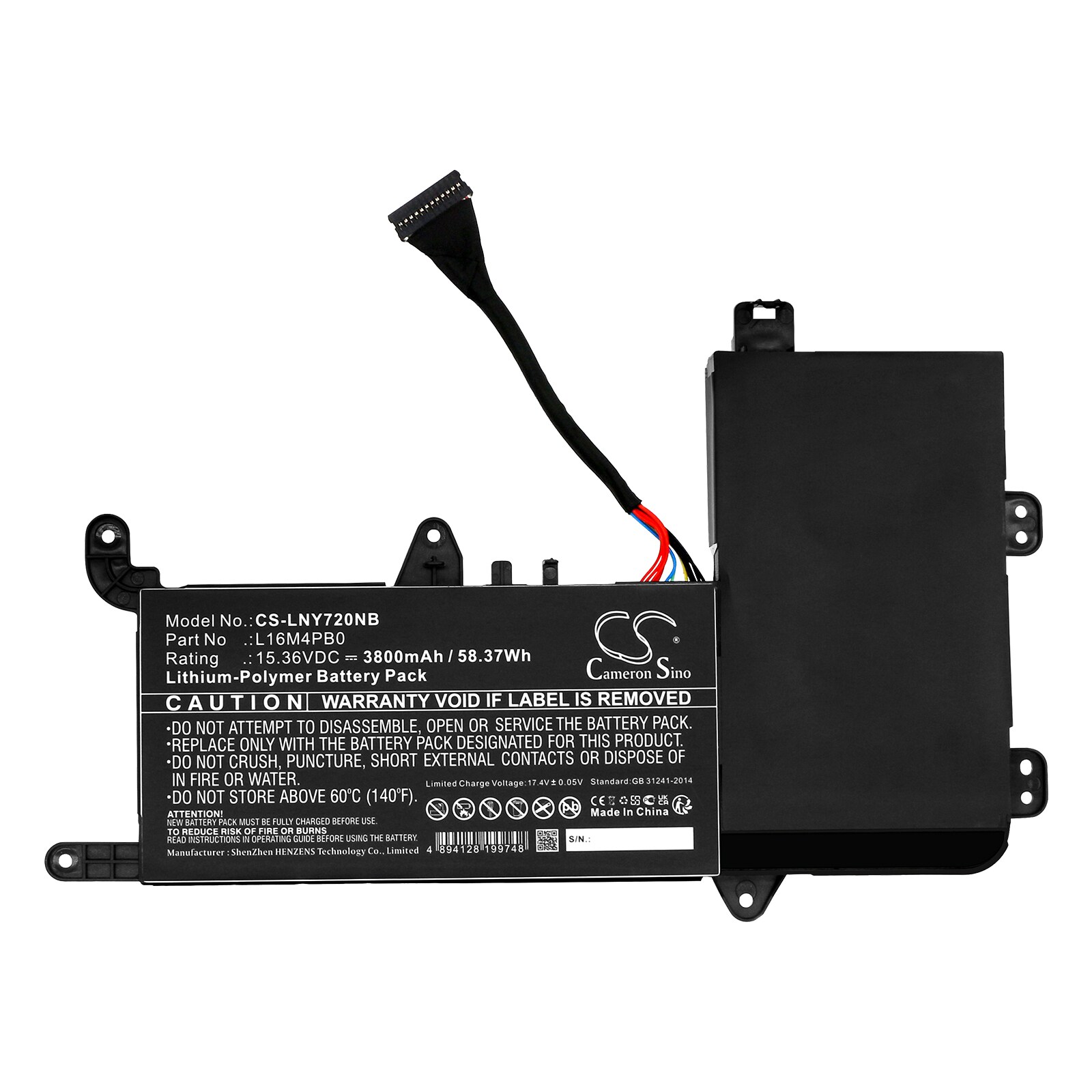Batteri till Notebook, Bärbar dator för Lenovo Legion Y720-15IKB(80VR/81CQ) m.fl.