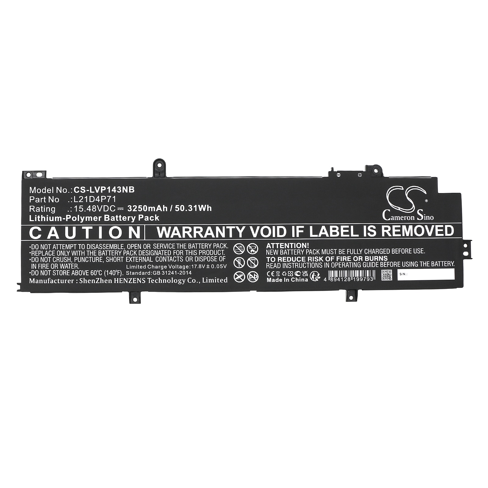 Batteri till Notebook, Bärbar dator för Lenovo ThinkPad P14s Gen 3(AMD)21J5000LMZ m.fl.