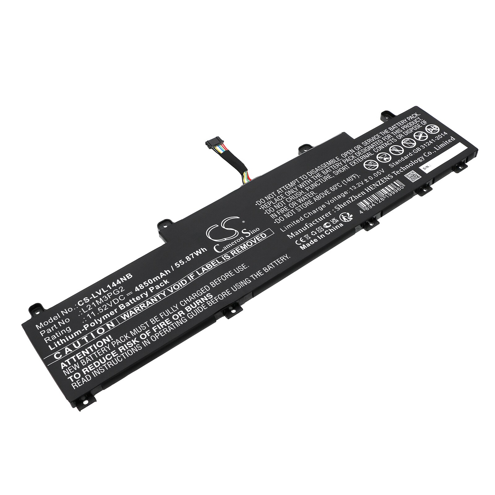 Batteri till Notebook, Bärbar dator för Lenovo ThinkPad L14 Gen 4(Intel)21H10063ED m.fl.