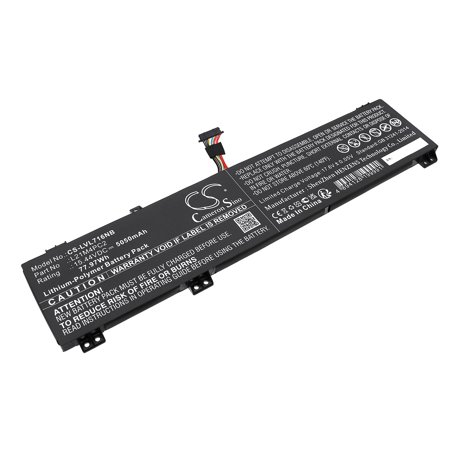 Batteri till Notebook, Bärbar dator för Lenovo Legion 7 16IAX7 82TD0099MH m.fl.