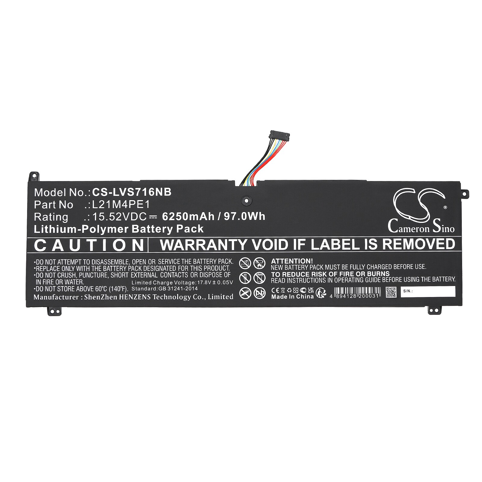 Batteri till Notebook, Bärbar dator för Lenovo Legion S7 16IAH7 82TF008SRK m.fl.
