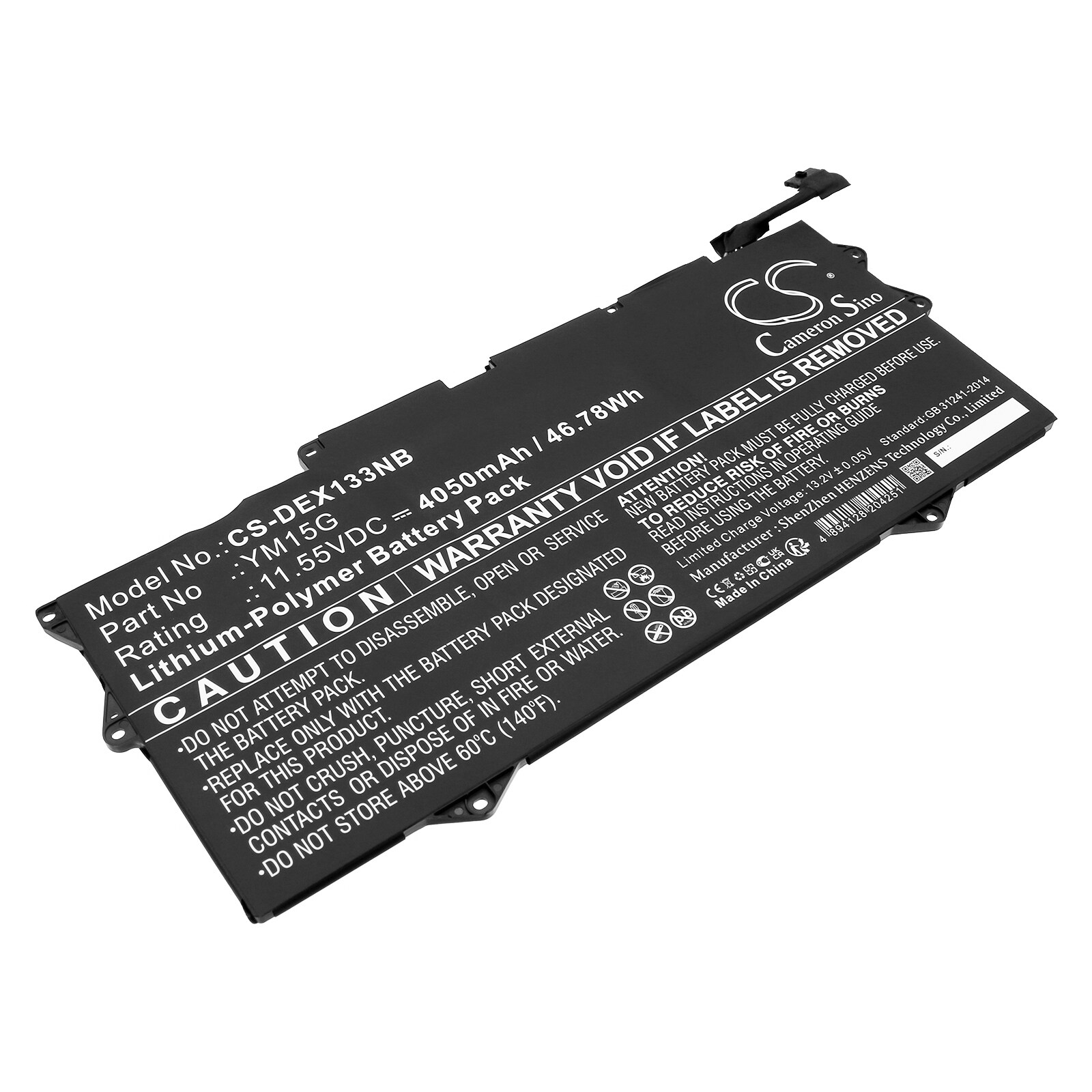 Batteri till Notebook, Bärbar dator för DELL XPS 13 9315-P1708LTW, XPS 13 9315-D1705S m.fl.