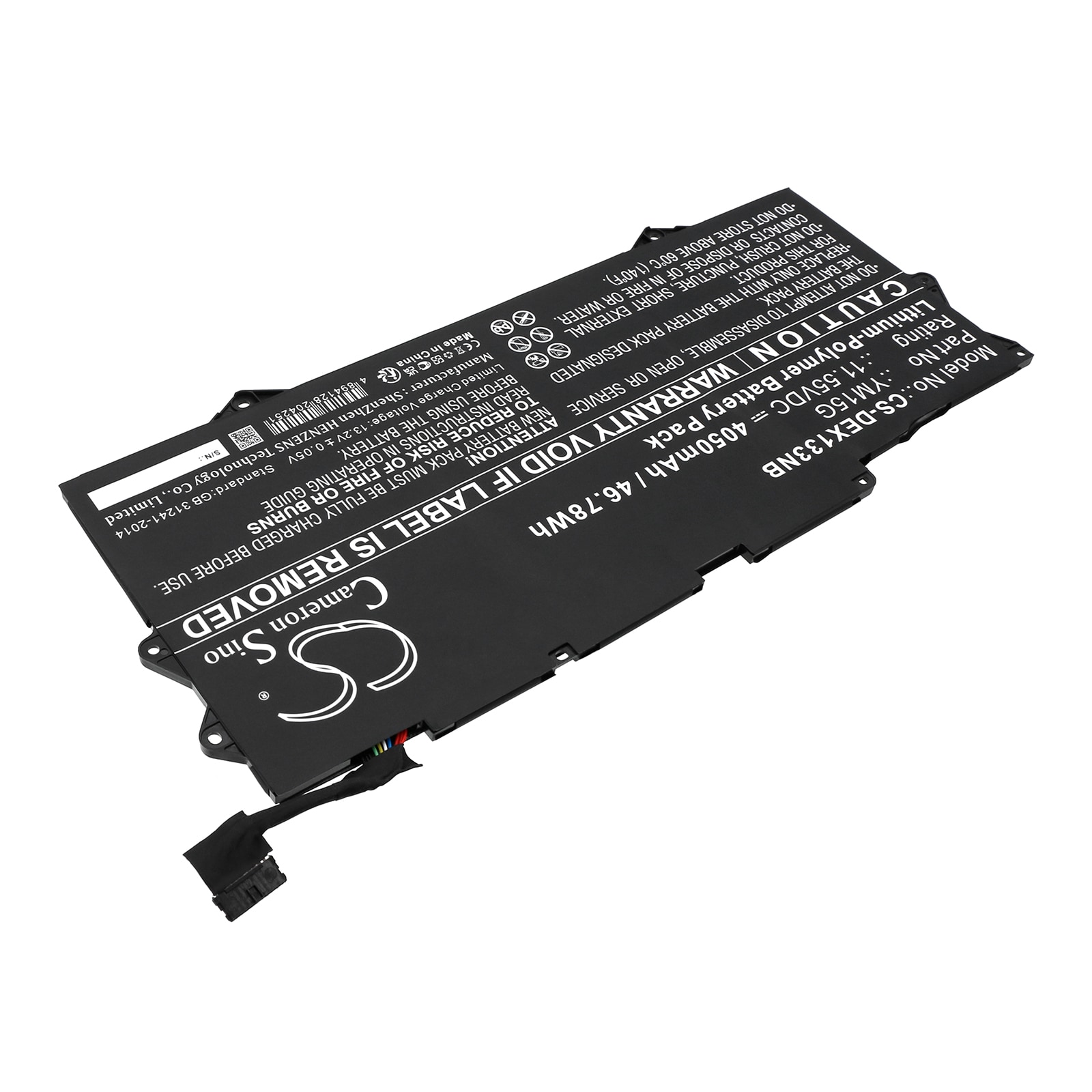 Batteri till Notebook, Bärbar dator för DELL XPS 13 9315-P1708LTW, XPS 13 9315-D1705S m.fl.