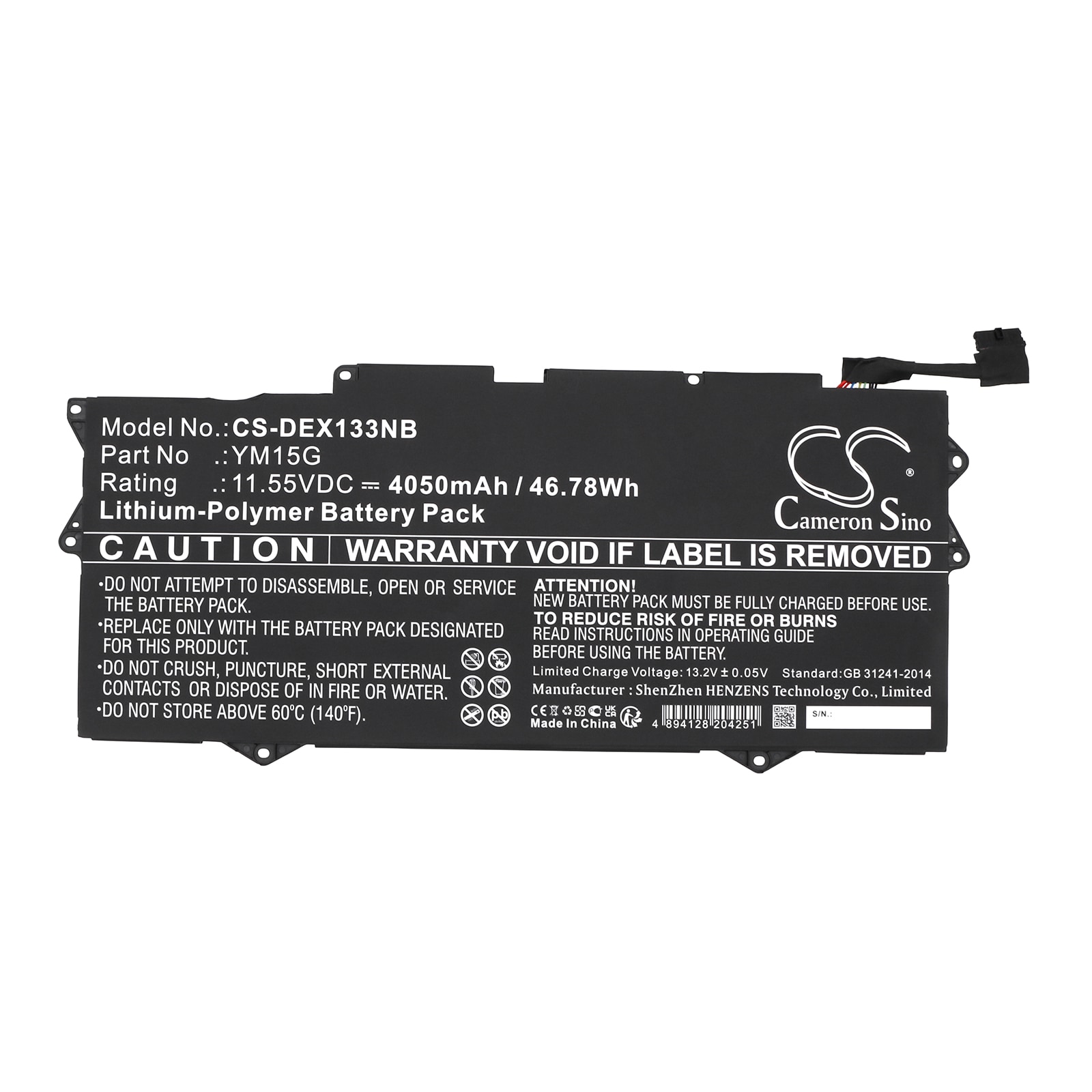 Batteri till Notebook, Bärbar dator för DELL XPS 13 9315-P1708LTW, XPS 13 9315-D1705S m.fl.
