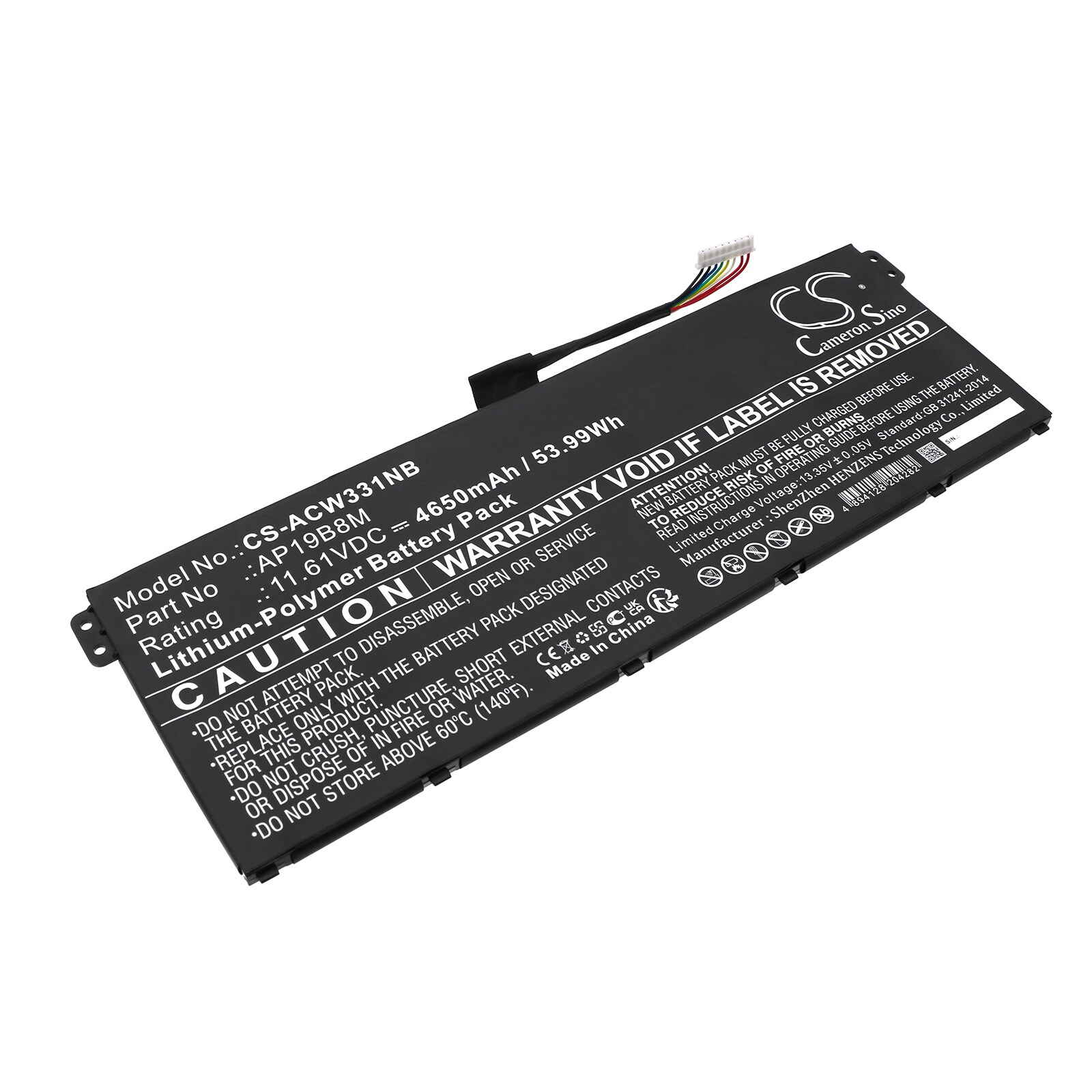 Batteri till Notebook, Bärbar dator för Acer Chromebook Spin 713 CP713-3W-57JX m.fl.