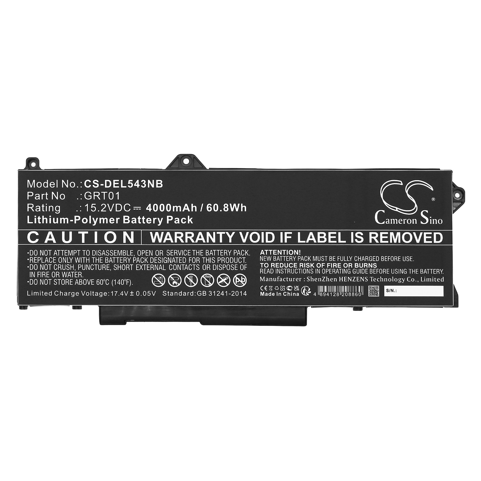 Batteri till Notebook, Bärbar dator för DELL Precision 15 3571, Alienware M17 R5 AMD m.fl.