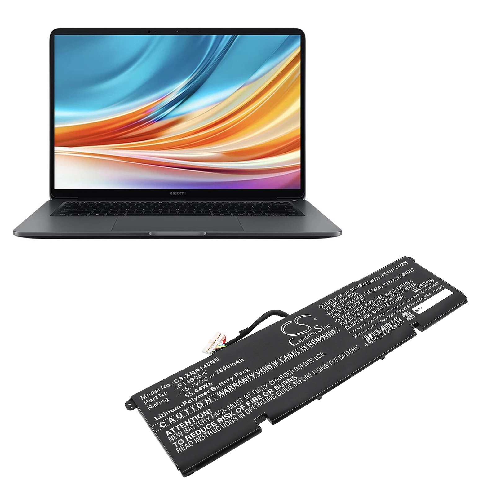 Batteri till Notebook, Bärbar dator för Xiaomi Pro X 14