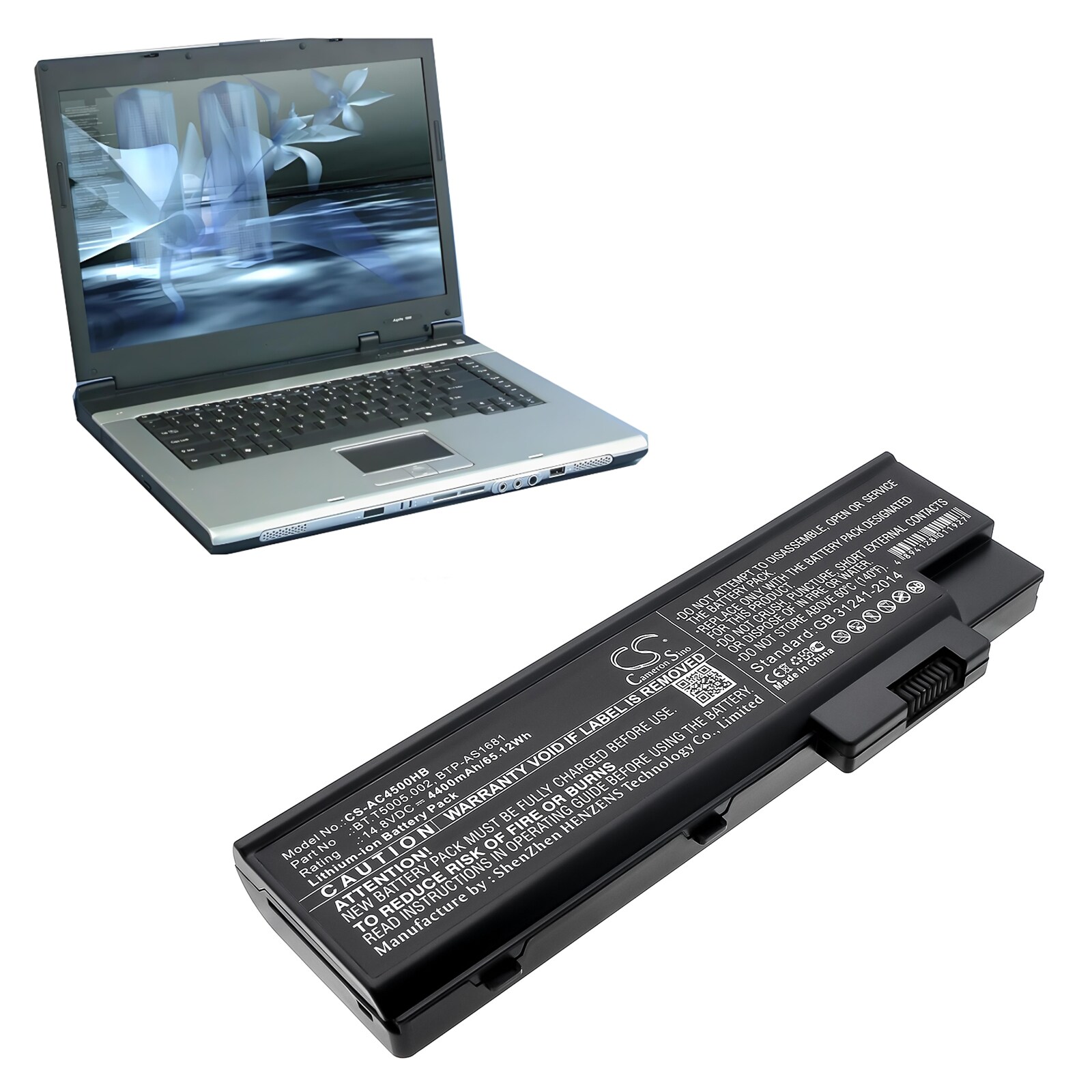 Batteri till Notebook, Bärbar dator för Acer Aspire 1640LC, Aspire 1691 m.fl.