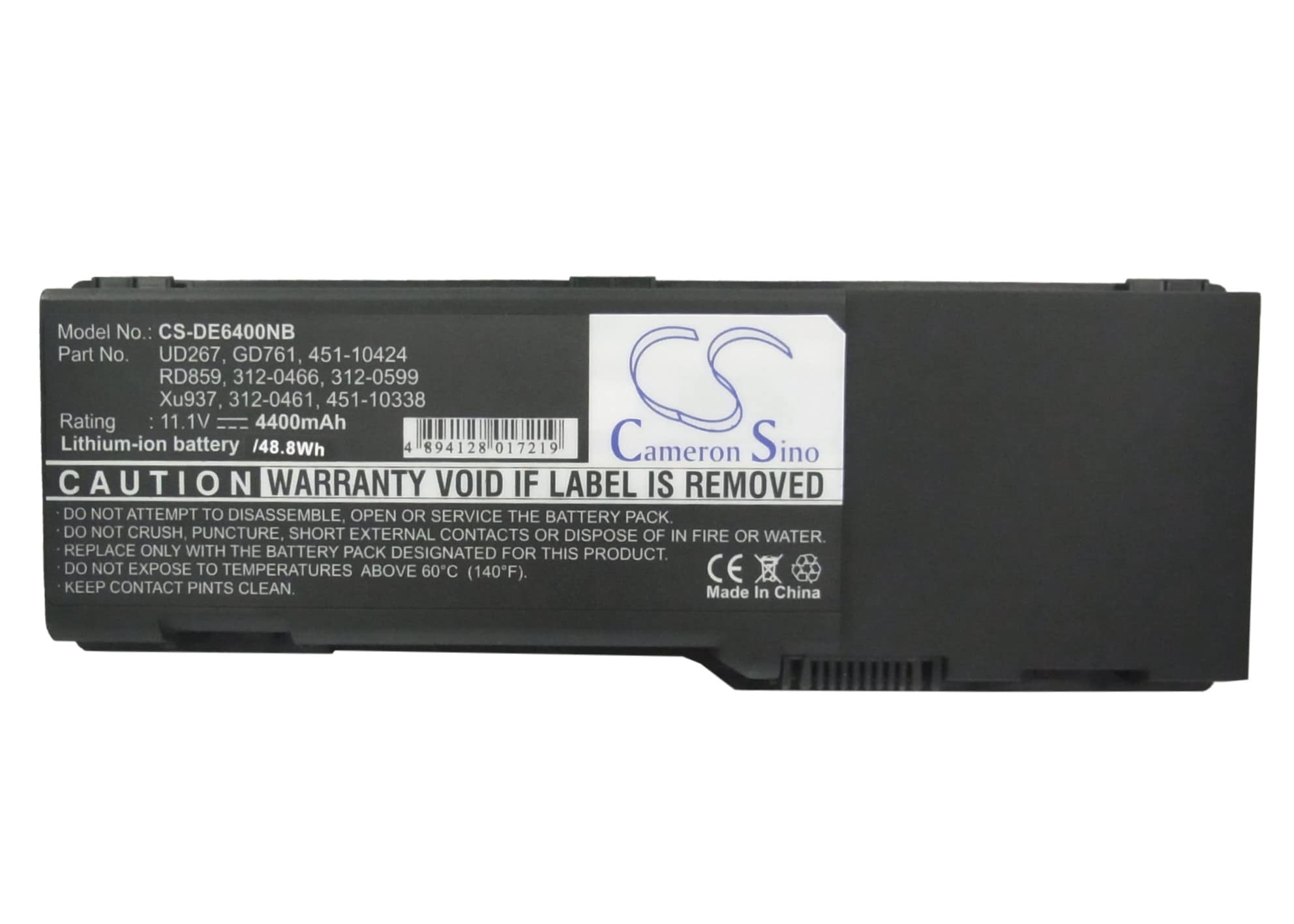 Batteri till Notebook, Bärbar dator för DELL Latitude 131L, Inspiron 1501 m.fl.