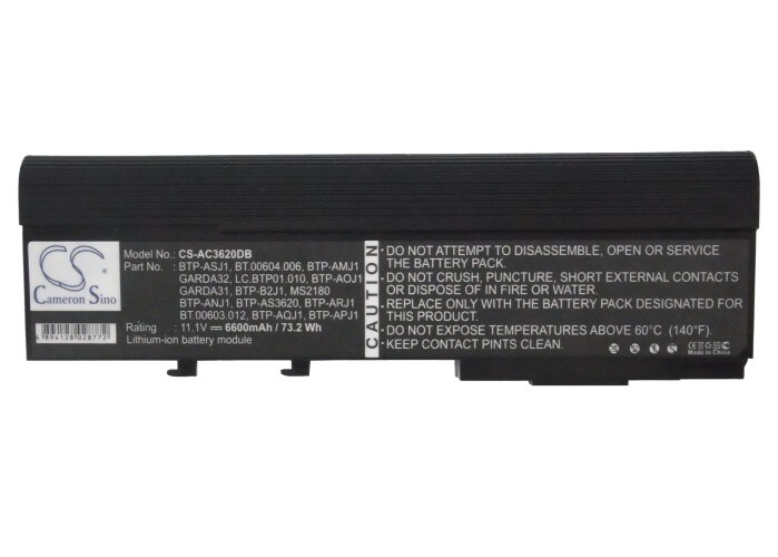 Batteri till Notebook, Bärbar dator för Acer Aspire 5550, TravelMate 6252 m.fl.