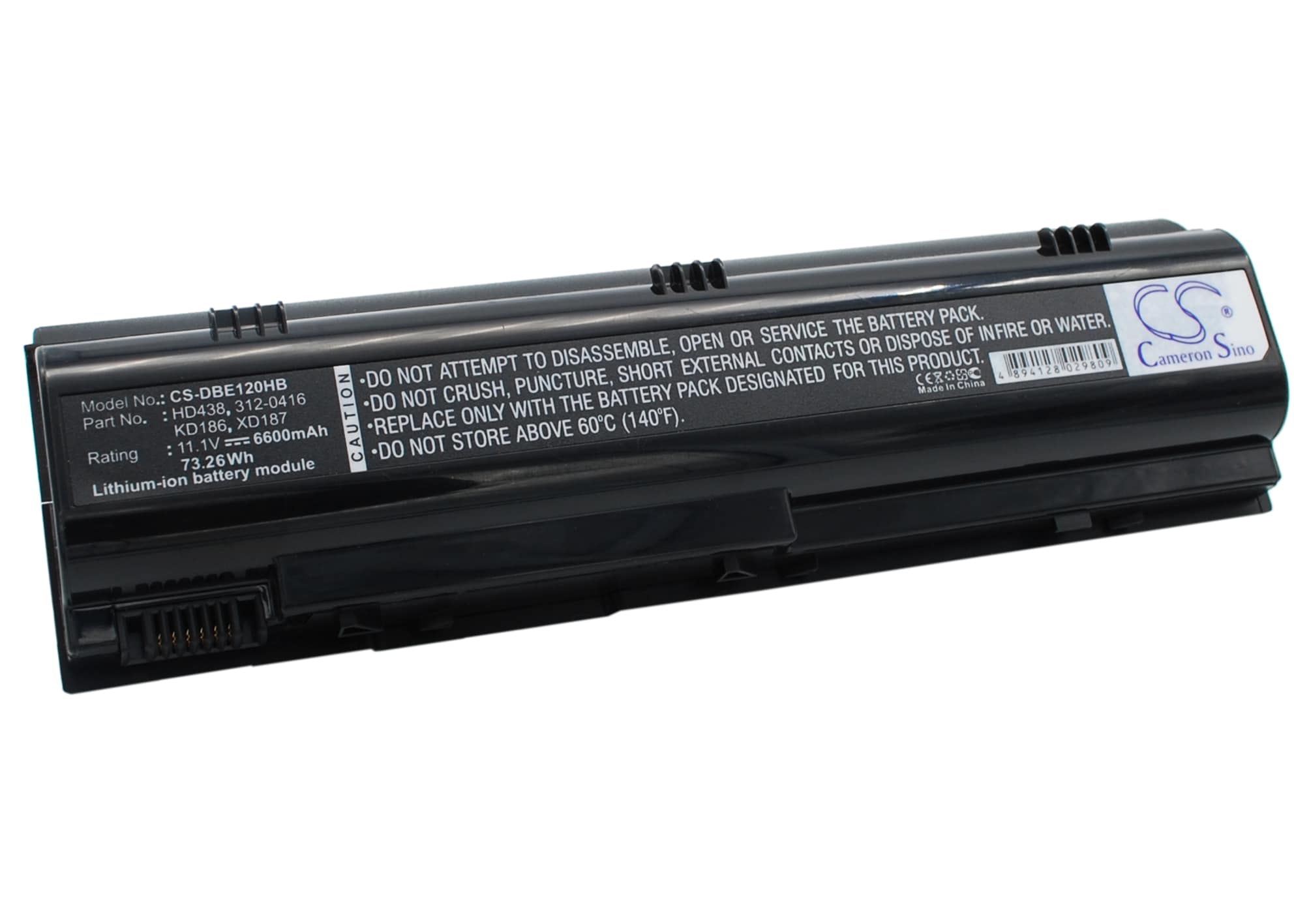 Batteri till Notebook, Bärbar dator för DELL Inspiron 1300, Inspiron B120