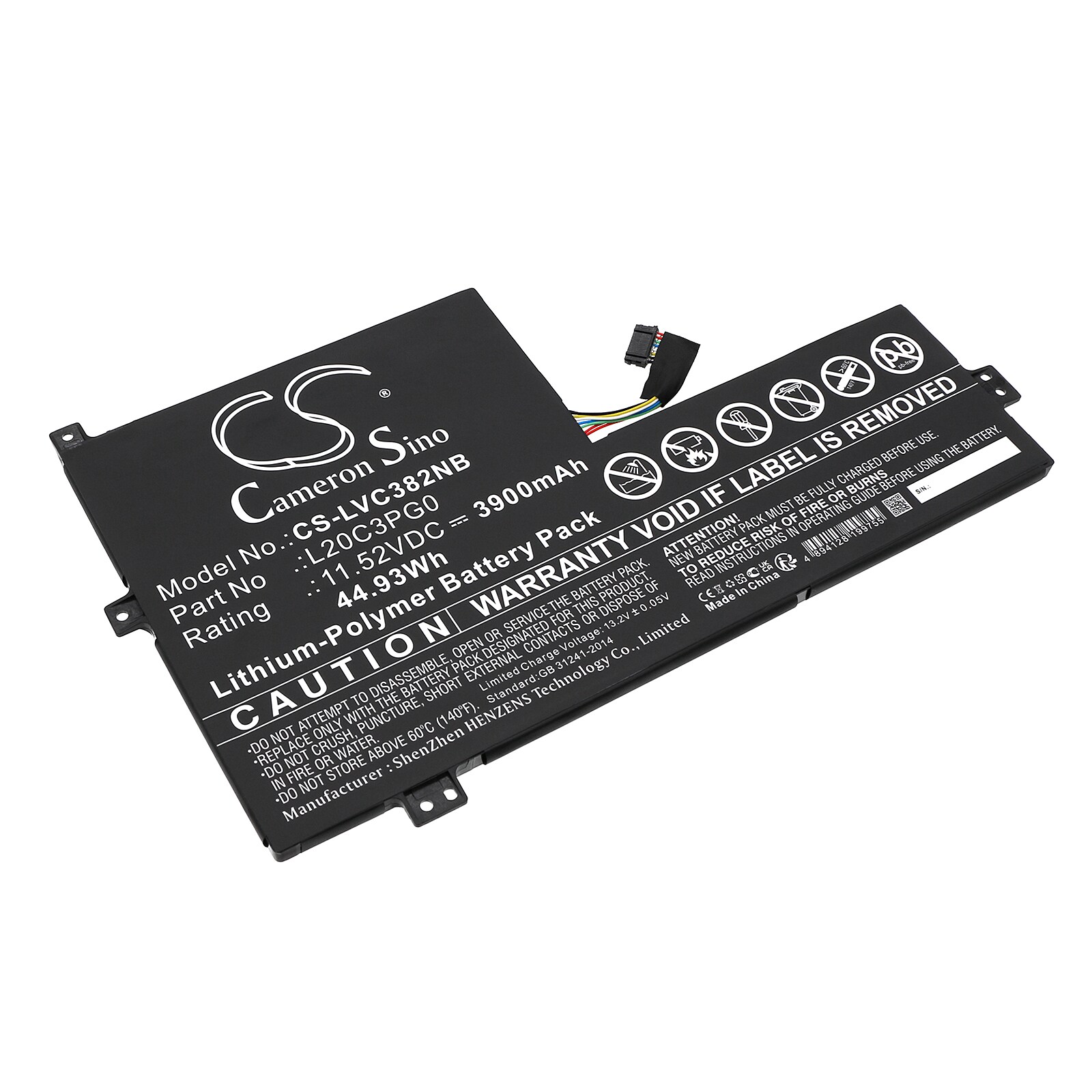 Batteri till Notebook, Bärbar dator för Lenovo 300w Gen 3 82J1001HSP m.fl.