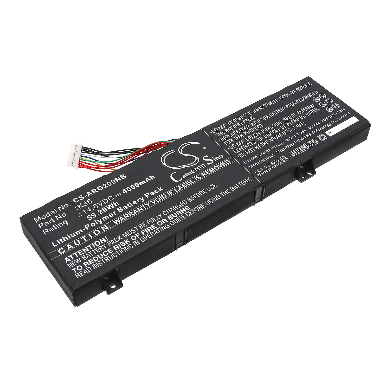 Batteri till Notebook, Bärbar dator för Enz K36N, R34, M15RX m.fl.