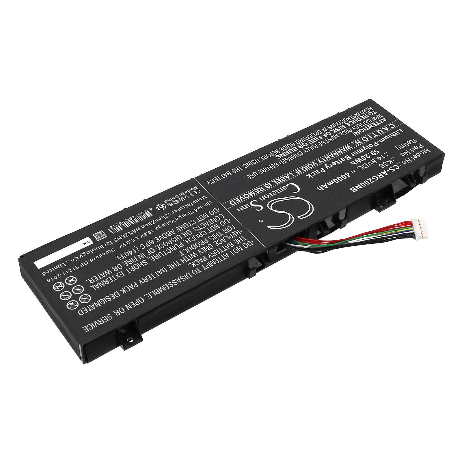 Batteri till Notebook, Bärbar dator för Enz K36N, R34, M15RX m.fl.