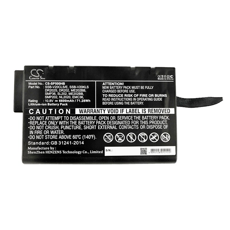 Batteri till Notebook, Bärbar dator för Getac S400, V100, V1010 m.fl.