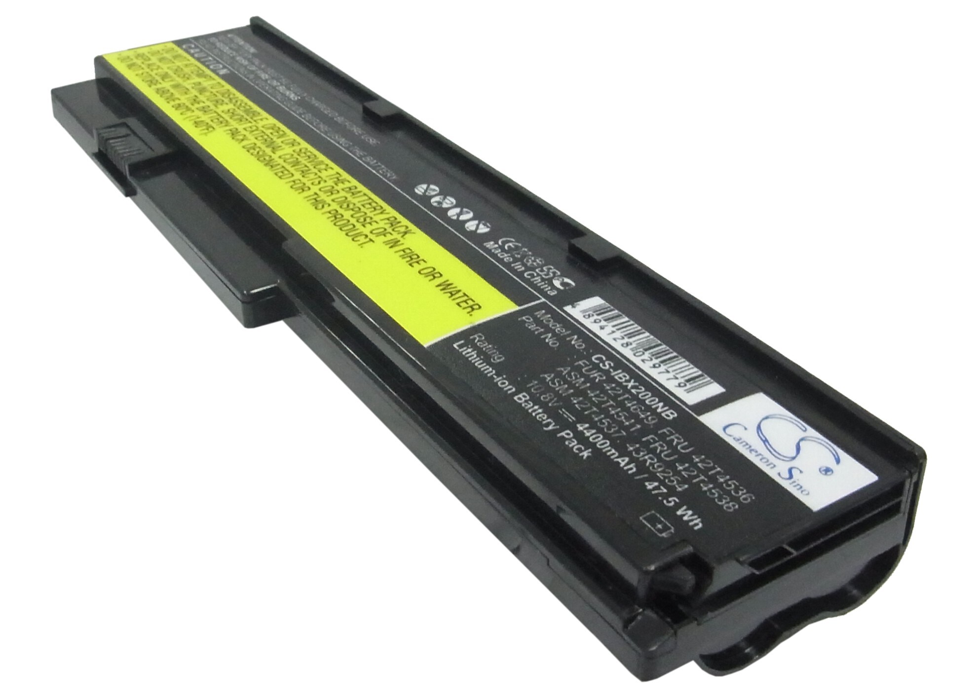 Batteri till Notebook, Bärbar dator för Lenovo ThinkPad X201S, ThinkPad X201i