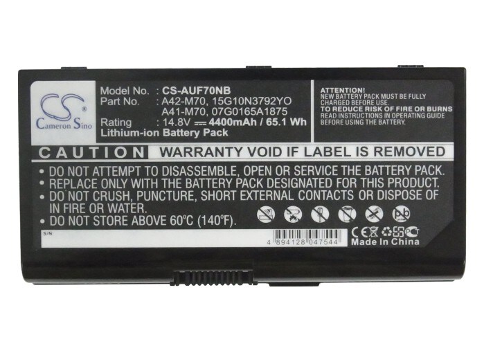 Batteri till Notebook, Bärbar dator för Asus F70, F70s, F70sl m.fl.