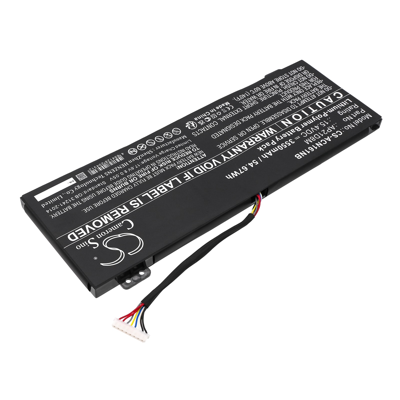 Batteri till Notebook, Bärbar dator för Acer Nitro 16 AN16-51-74BV m.fl.
