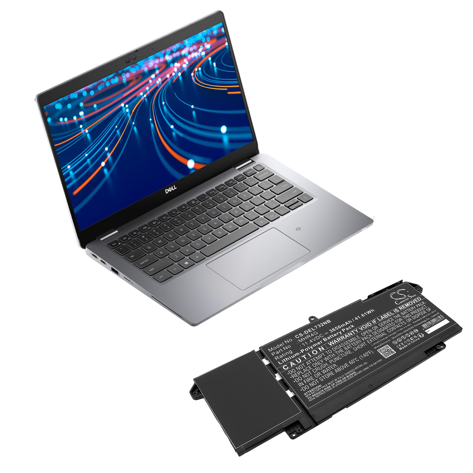 Batteri till Notebook, Bärbar dator för DELL Latitude 13 5320, Latitude 7320 21NT1 m.fl.