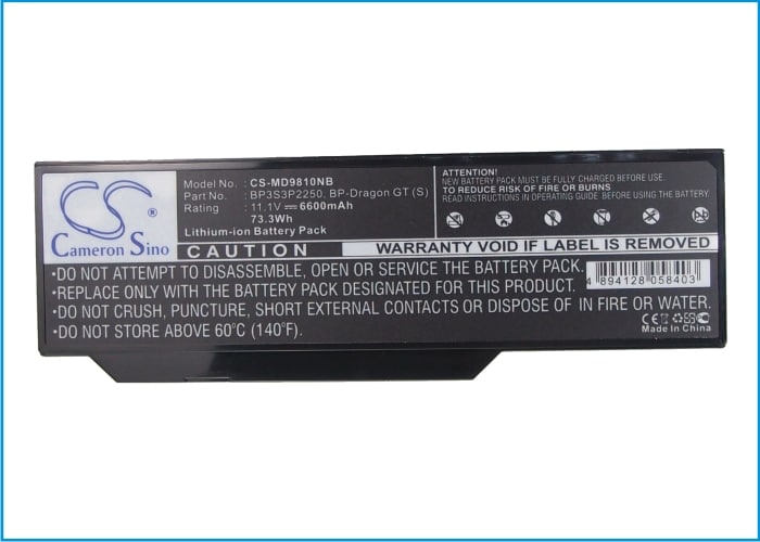 Batteri till Notebook, Bärbar dator för ZooStorm 8207, 8207D, 8207I m.fl.