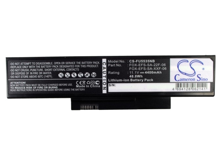 Batteri till Notebook, Bärbar dator för Fujitsu Fujitsu Esprimo Mobile V5515 m.fl.