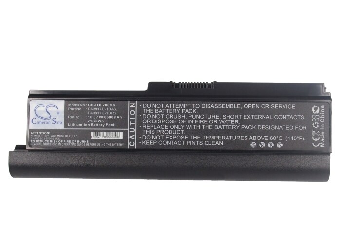 Batteri till Notebook, Bärbar dator för Toshiba Satellite L700, Satellite L700-T10R m.fl.