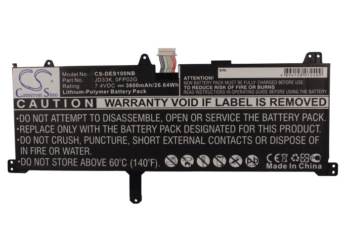 Batteri till Notebook, Bärbar dator för DELL XPS 10