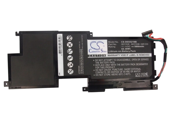 Batteri till Notebook, Bärbar dator för DELL XPS 15-L521x, XPS L521x m.fl.