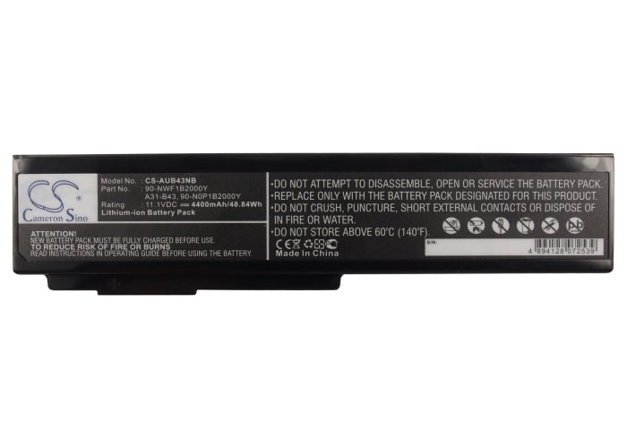 Batteri till Notebook, Bärbar dator för Asus B43, B43E, B43E-VO009X m.fl.