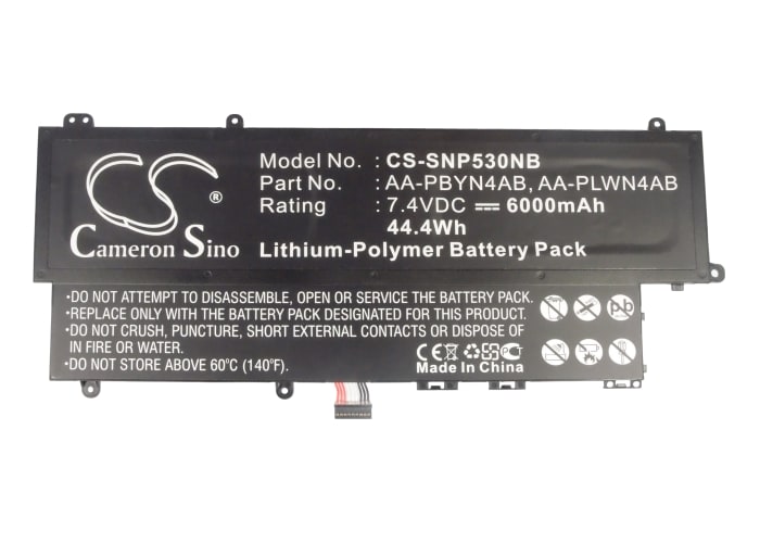 Batteri till Notebook, Bärbar dator för Samsung NP-530, NP-530U3B-A01, NP-530U3B-A02 m.fl.