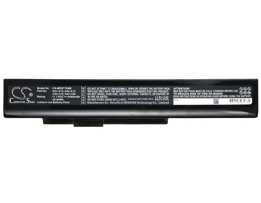 Batteri till Notebook, Bärbar dator för MSI A6400, CX640, CR640DX m.fl.