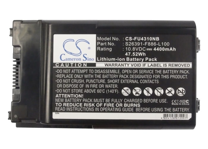 Batteri till Notebook, Bärbar dator för Fujitsu LifeBook T1010, LifeBook T1010LA m.fl.