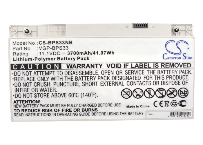 Batteri till Notebook, Bärbar dator för Sony SVT-14118CC, SVT14118CCS, SVT-1511M1E m.fl.