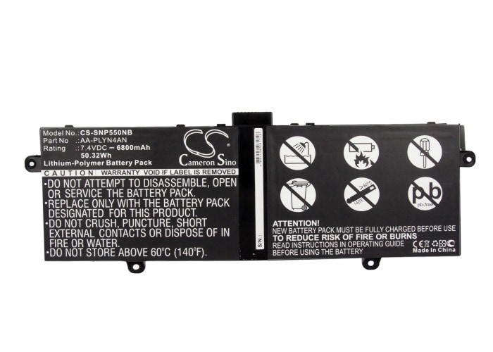 Batteri till Notebook, Bärbar dator för Samsung XE550C22, XW550C, XE550C22-A02US m.fl.