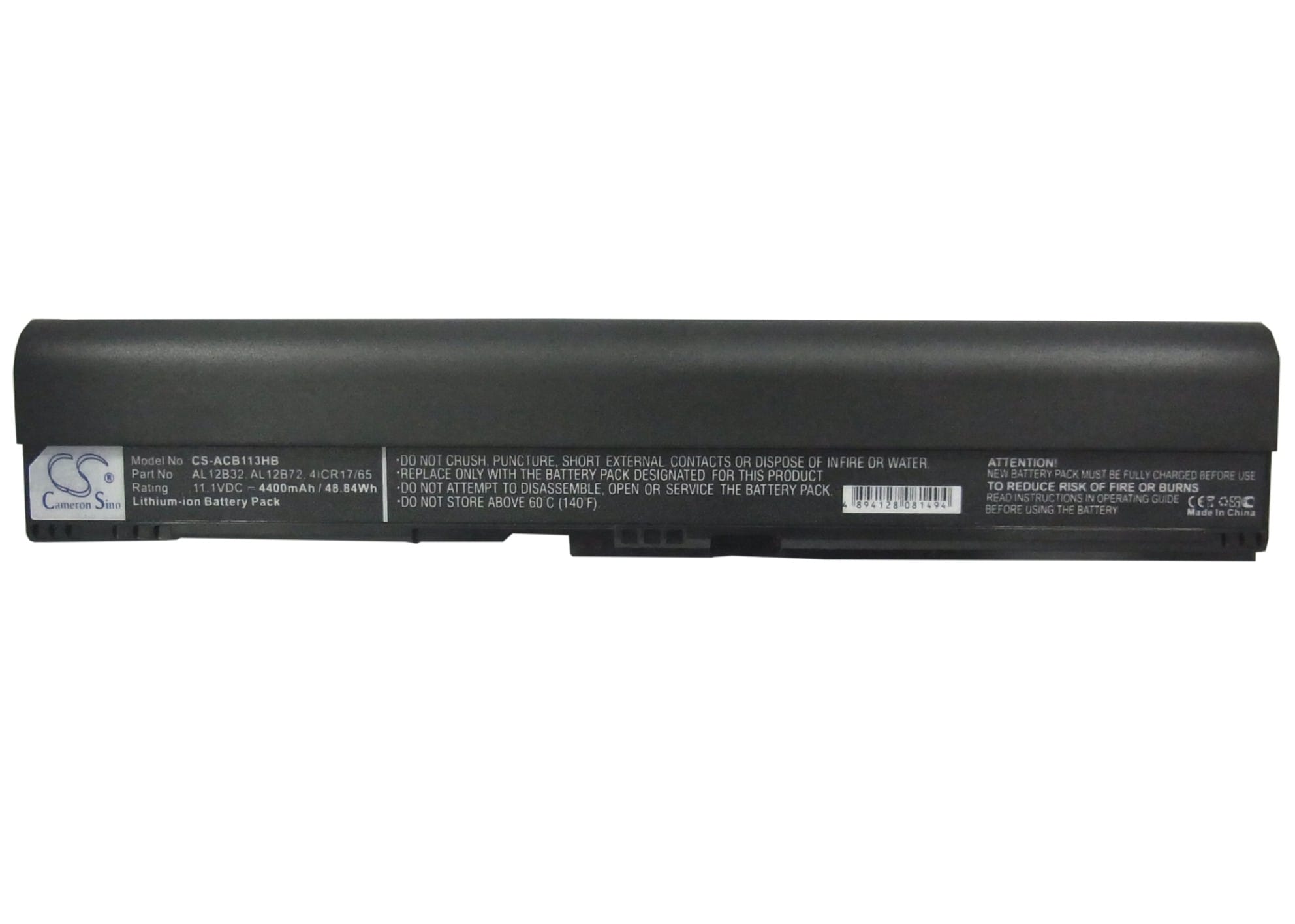 Batteri till Notebook, Bärbar dator för Acer Aspire V5-171, Aspire One 725 m.fl.