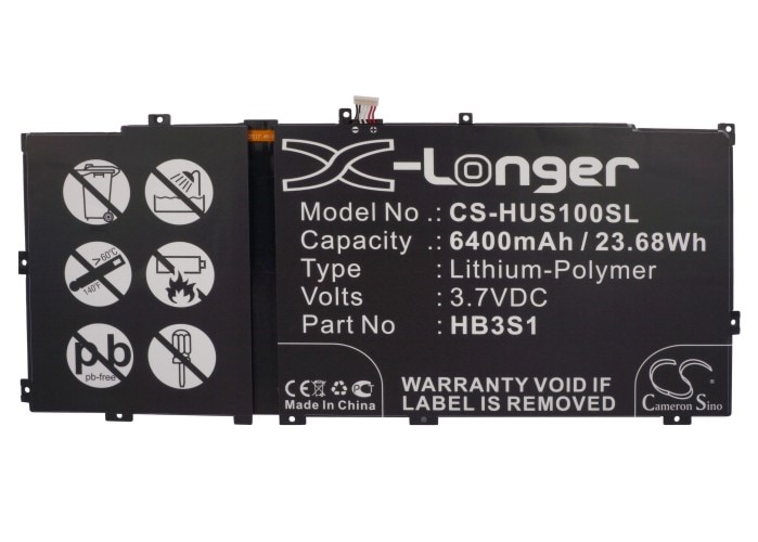 Batteri till Notebook, Bärbar dator för Huawei MediaaPad 10FHD, MediaaPad S10 m.fl.