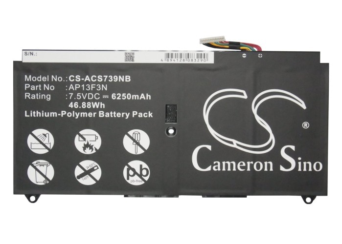Batteri till Notebook, Bärbar dator för Acer Aspire S7-392, Aspire S7-392-54208g12tws m.fl.