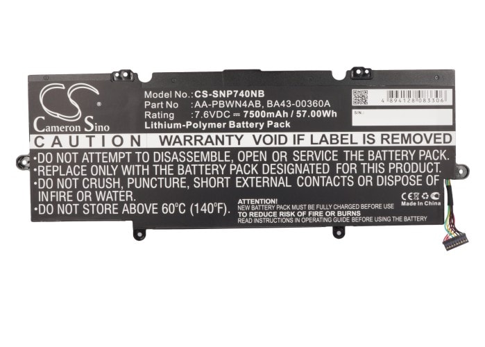 Batteri till Notebook, Bärbar dator för Samsung ATIV Book 7, NP740U3E, NP740 m.fl.