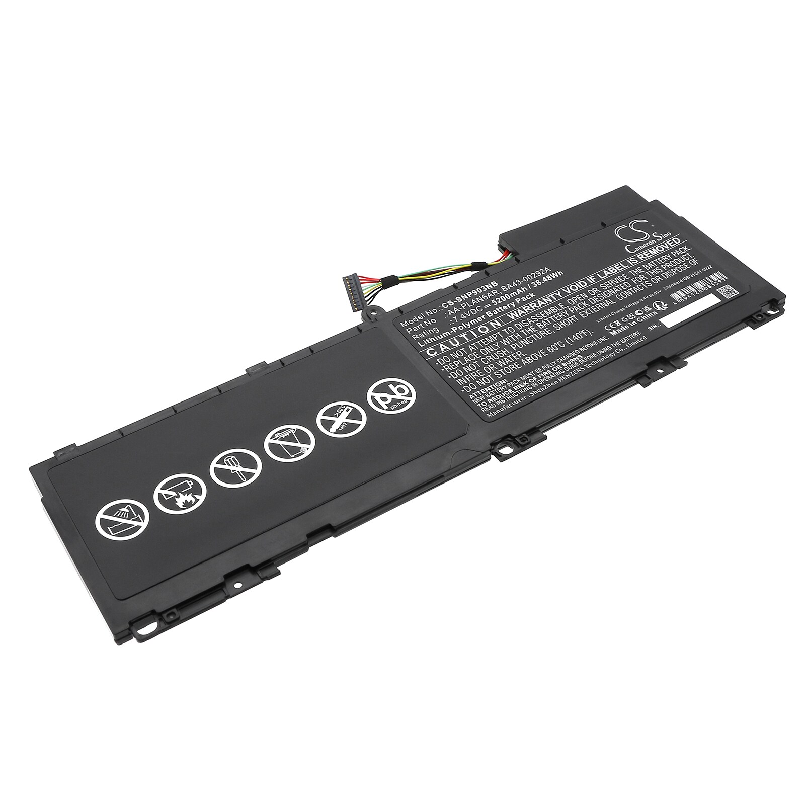 Batteri till Notebook, Bärbar dator för Samsung NP900X3A, 900X3A-A01, 900X3A-01IT m.fl.