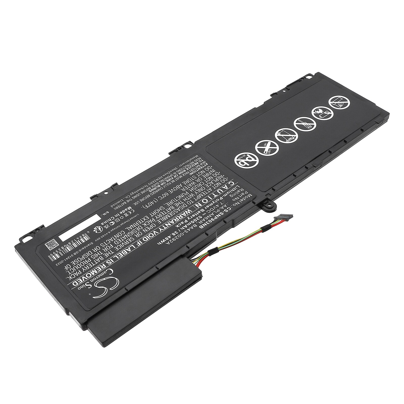 Batteri till Notebook, Bärbar dator för Samsung NP900X3A, 900X3A-A01, 900X3A-01IT m.fl.