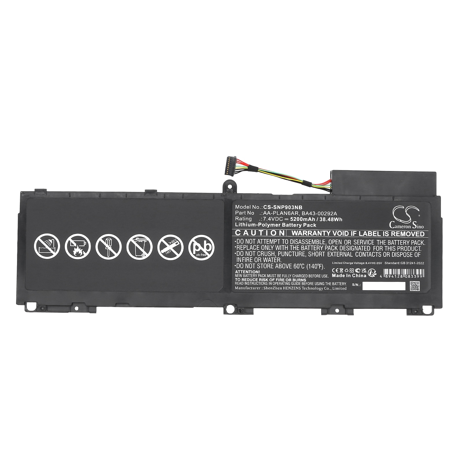 Batteri till Notebook, Bärbar dator för Samsung NP900X3A, 900X3A-A01, 900X3A-01IT m.fl.