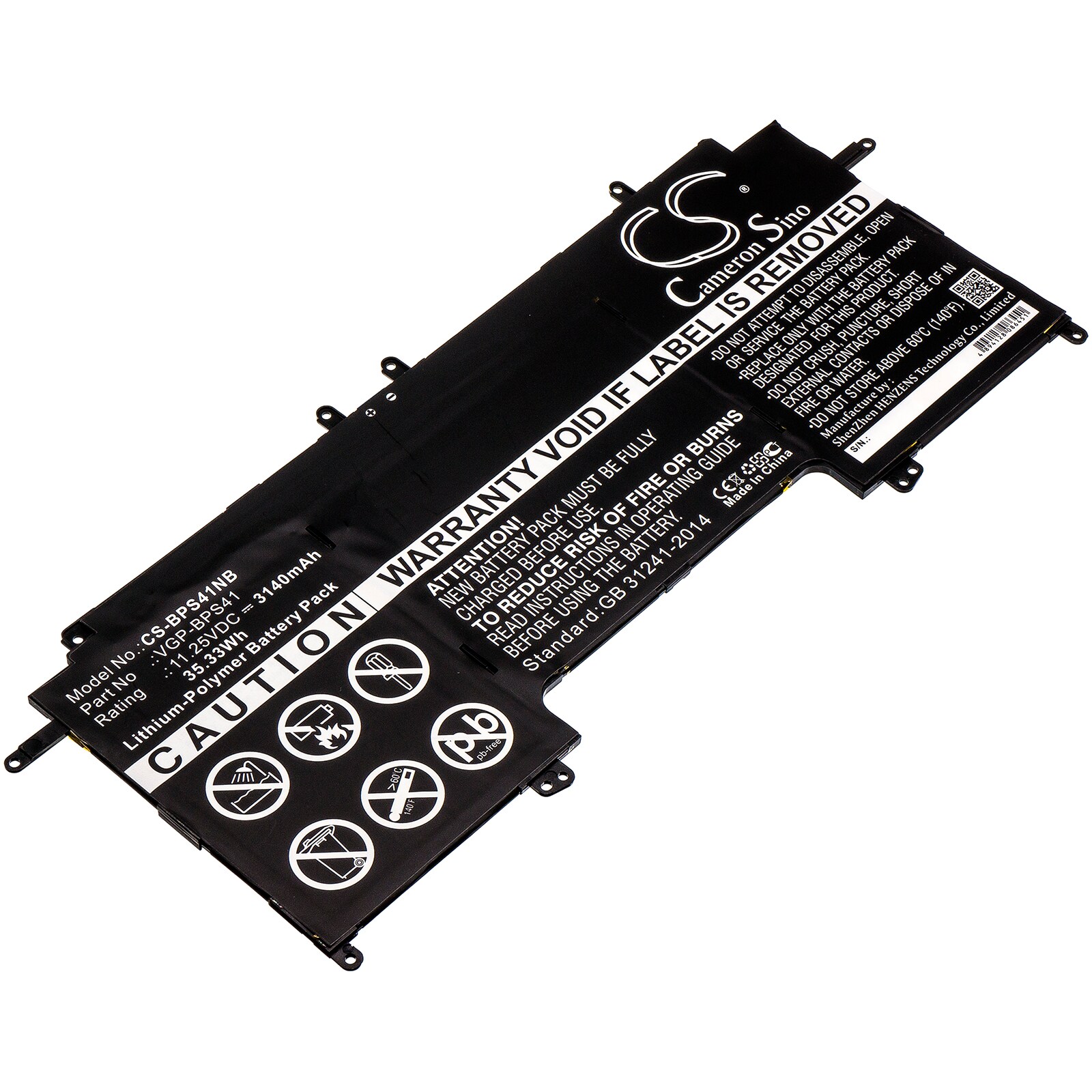 Batteri till Notebook, Bärbar dator för Sony VAIO Fit 13A, SVF13N27PW/B, SVF13N17PW/B m.fl.