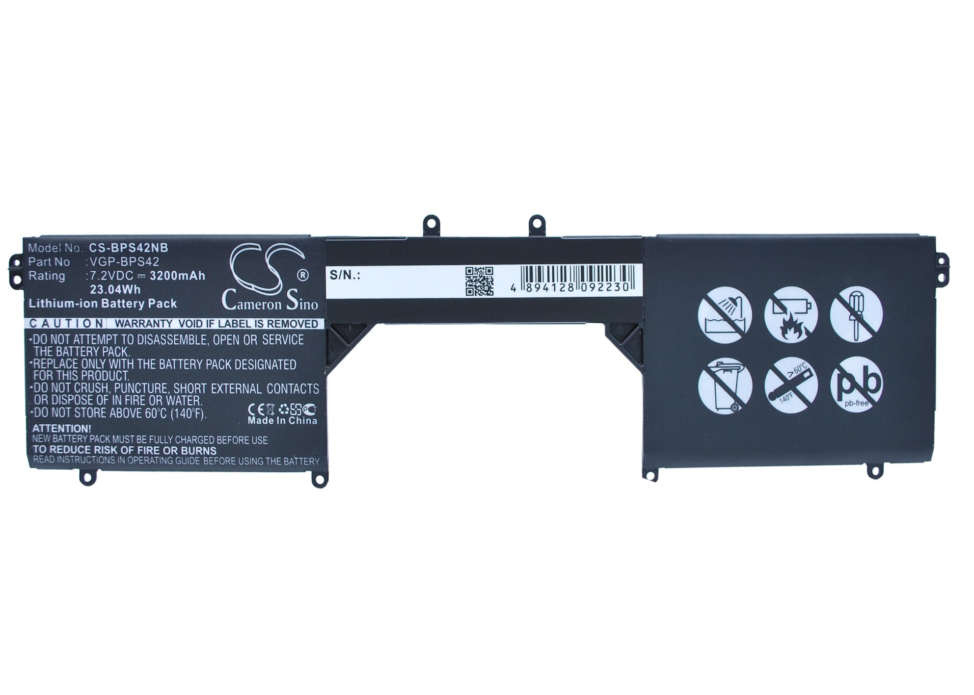 Batteri till Notebook, Bärbar dator för Sony VAIO Fit 11A, SVF11N18CW, SVF11N14SCP m.fl.